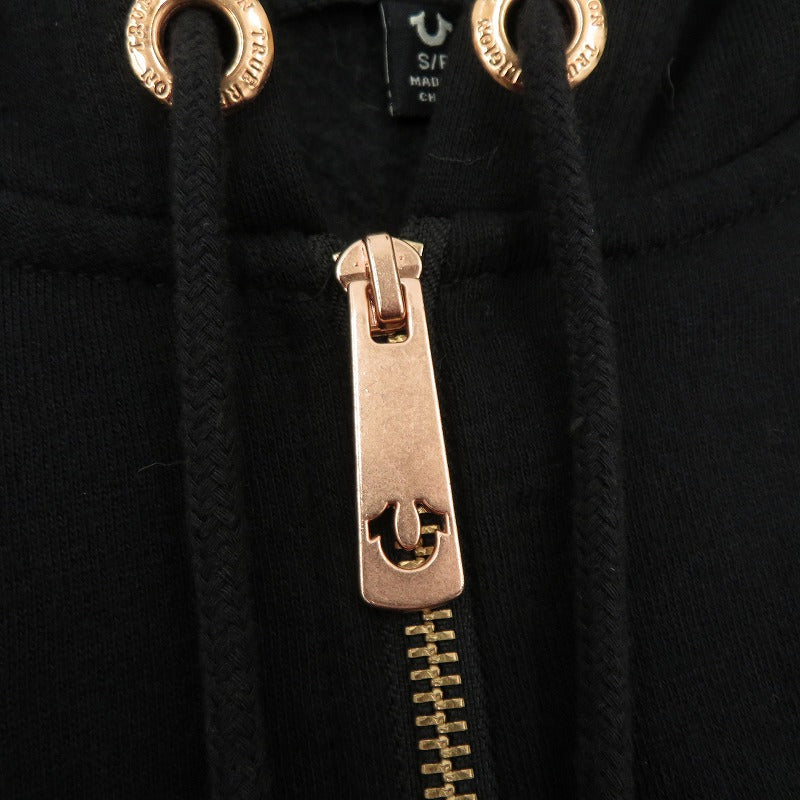 TRUE RELIGION | トゥルーレリジョン RAISED HS ZIP UP HOODIE パーカー ブラック サイズ：L【瀬戸大橋店】