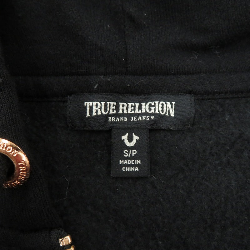 TRUE RELIGION | トゥルーレリジョン RAISED HS ZIP UP HOODIE パーカー ブラック サイズ：L【瀬戸大橋店】