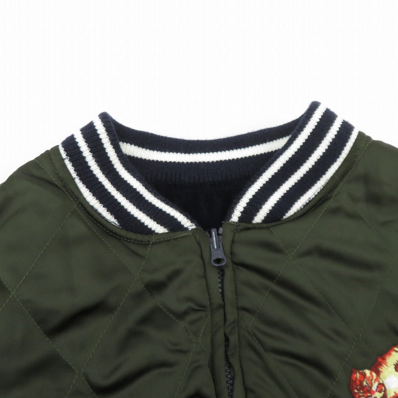 430 - FOURTHIRTY - | フォーサーティー HAOMING430 SOUVENIR JACKET リバーシブル スーベニアジャケット 25-078 カーキ サイズ：2【瀬戸大橋店】