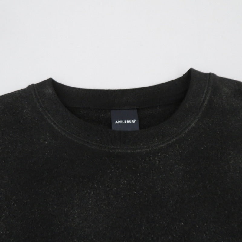 APPLE BUM | アップルバム Airbrush Crew Sweat スウェット ブラック サイズ：S【瀬戸大橋店】