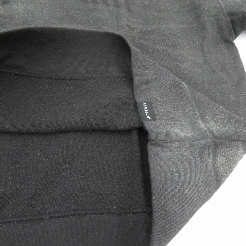APPLE BUM | アップルバム Airbrush Crew Sweat スウェット ブラック サイズ：S【瀬戸大橋店】
