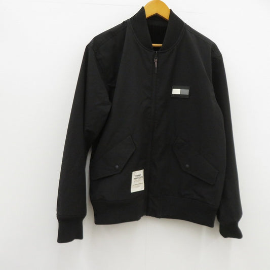 TOMMY HILFIGER | トミーヒルフィガー MIX MEDIA REVERSIBLE BOMBER ミリタリージャケット MW42954 ブラック サイズ：S【瀬戸大橋店】