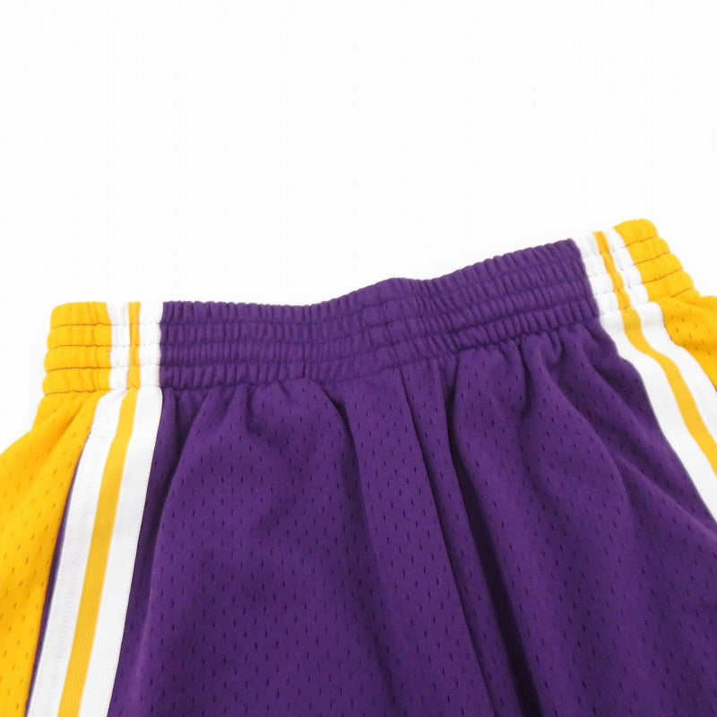MITCHELL&NESS | ミッシェルアンドネスミッチェルアンドネス NBA SWINGMAN ROAD SHORTS LAKERS 20ss ショートパンツ SMSHGS18235-LAL パープル サイズ：M【瀬戸大橋店】