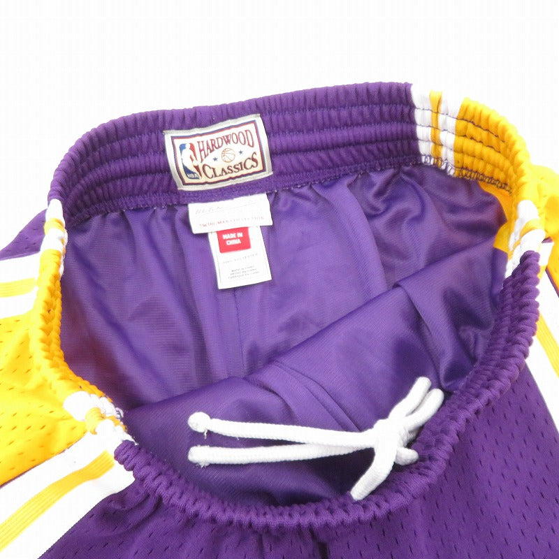 MITCHELL&NESS | ミッシェルアンドネスミッチェルアンドネス NBA SWINGMAN ROAD SHORTS LAKERS 20ss ショートパンツ SMSHGS18235-LAL パープル サイズ：M【瀬戸大橋店】