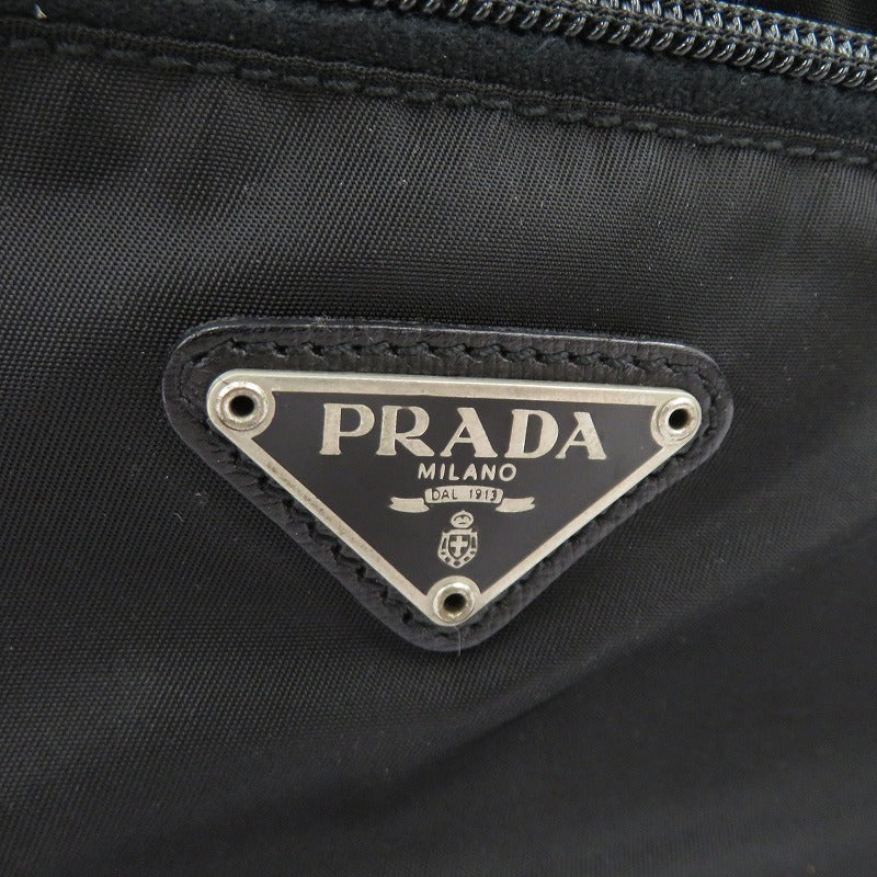PRADA | プラダ テスート トライアングルロゴ ポーチ MV29 ブラック【瀬戸大橋店】