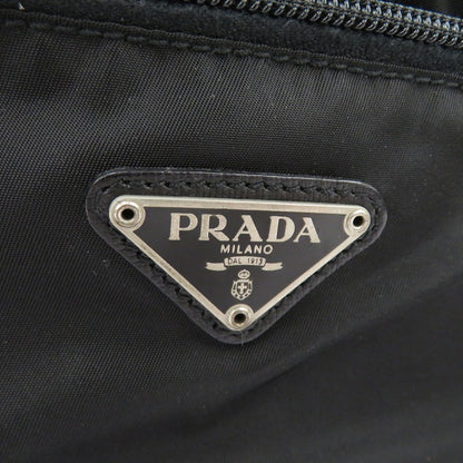 PRADA | プラダ テスート トライアングルロゴ ポーチ MV29 ブラック【瀬戸大橋店】