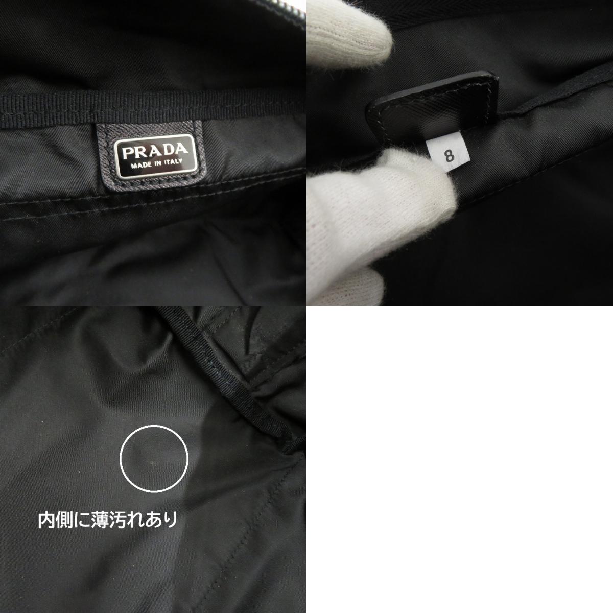 PRADA | プラダ テスート トライアングルロゴ ポーチ MV29 ブラック【瀬戸大橋店】