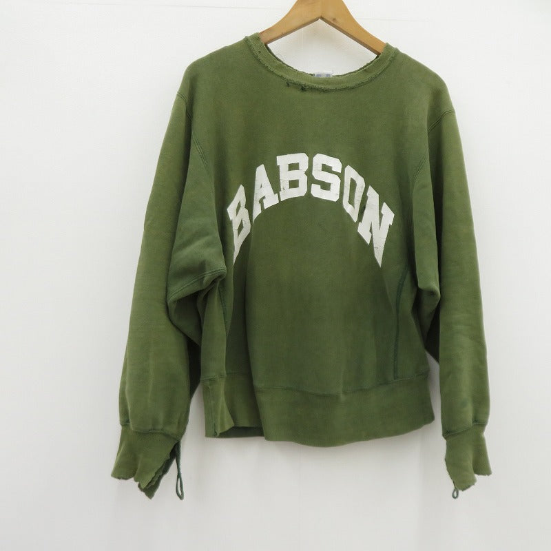 Champion | チャンピオン REVERSE WEAVE/BABSON 90S スウェット グリーン サイズ：L【瀬戸大橋店】