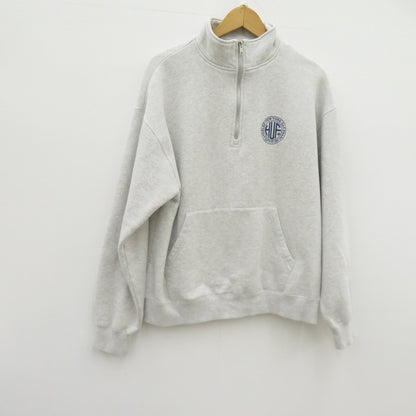 HUF | ハフ ハーフジップ スウェット グレー サイズ：L【瀬戸大橋店】