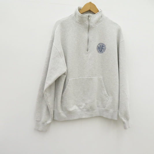 HUF | ハフ ハーフジップ スウェット グレー サイズ：L【瀬戸大橋店】