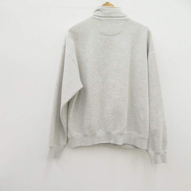HUF | ハフ ハーフジップ スウェット グレー サイズ：L【瀬戸大橋店】