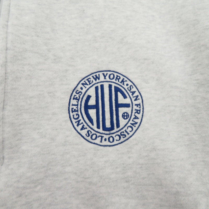 HUF | ハフ ハーフジップ スウェット グレー サイズ：L【瀬戸大橋店】