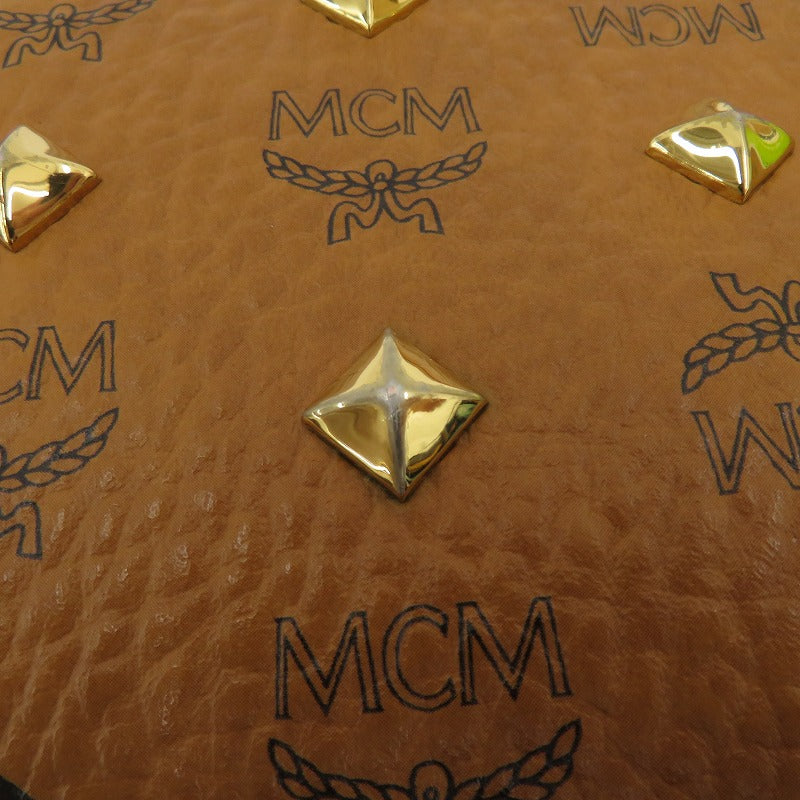 MCM | エム・シー・エム ヴィセトス スタッズ クラッチバッグ MXZ4AVE82CO001 ブラウン【瀬戸大橋店】