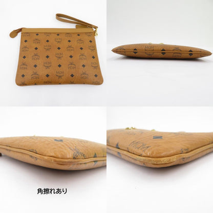 MCM | エム・シー・エム ヴィセトス スタッズ クラッチバッグ MXZ4AVE82CO001 ブラウン【瀬戸大橋店】