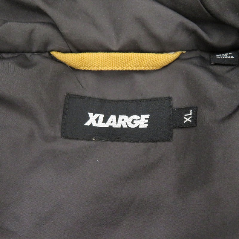 X-LARGE | エクストララージ ACTIVE DUCK PUFFER JACKET 中綿ジャケット 101224021008 ベージュ サイズ：XL【瀬戸大橋店】