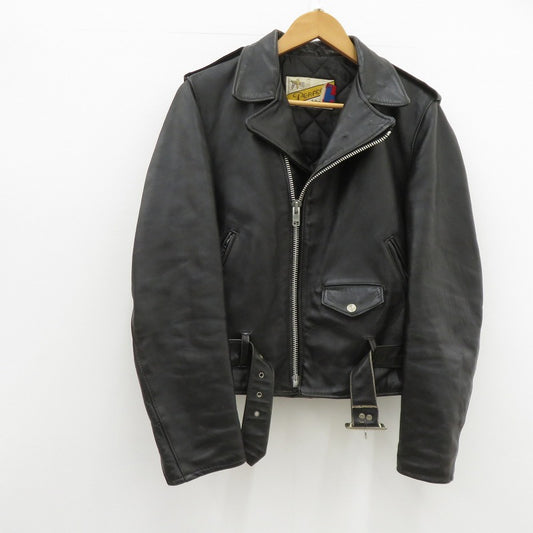 schott | ショット ワンスター ダブルライダース ジャケット 80s後期 レザー ブラック サイズ：36【瀬戸大橋店】