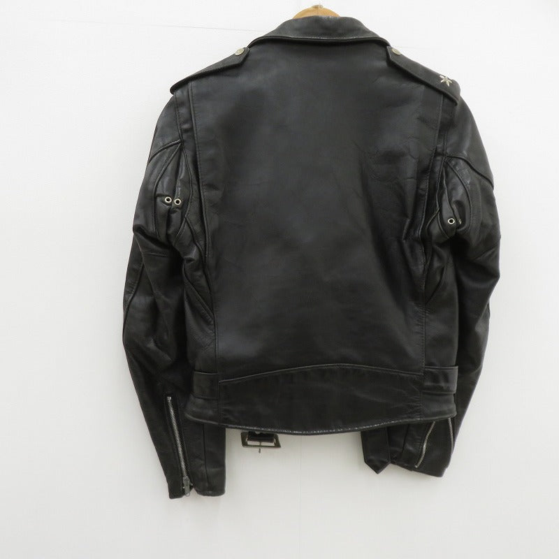 schott | ショット ワンスター ダブルライダース ジャケット 80s後期 レザー ブラック サイズ：36【瀬戸大橋店】
