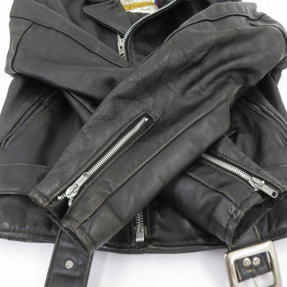 schott | ショット ワンスター ダブルライダース ジャケット 80s後期 レザー ブラック サイズ：36【瀬戸大橋店】
