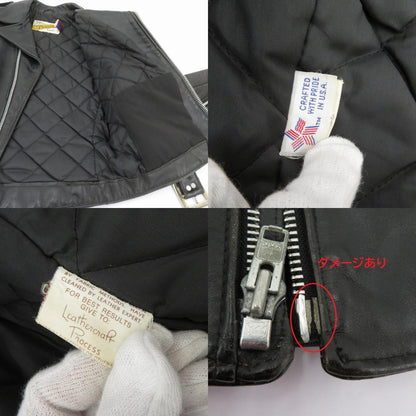 schott | ショット ワンスター ダブルライダース ジャケット 80s後期 レザー ブラック サイズ：36【瀬戸大橋店】