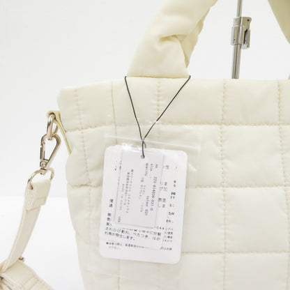 MARY QUANT | マリークヮント マットサテンキルトデイジー 2way ハンドバッグ ホワイト【瀬戸大橋店】