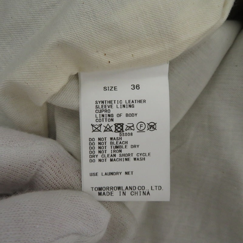 MACPHEE | マカフィー レザーライク カバーオール ジャケット その他アウター 12-07-51-07001 ブラック サイズ：36【瀬戸大橋店】