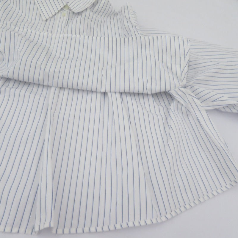 MM6(Maison Margiela) | エムエムシックスメゾンマルジェラ レイヤードストライプシャツ 20SS 長袖シャツ S53088 ホワイト サイズ：38【瀬戸大橋店】