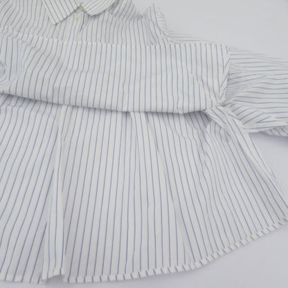 MM6(Maison Margiela) | エムエムシックスメゾンマルジェラ レイヤードストライプシャツ 20SS 長袖シャツ S53088 ホワイト サイズ：38【瀬戸大橋店】