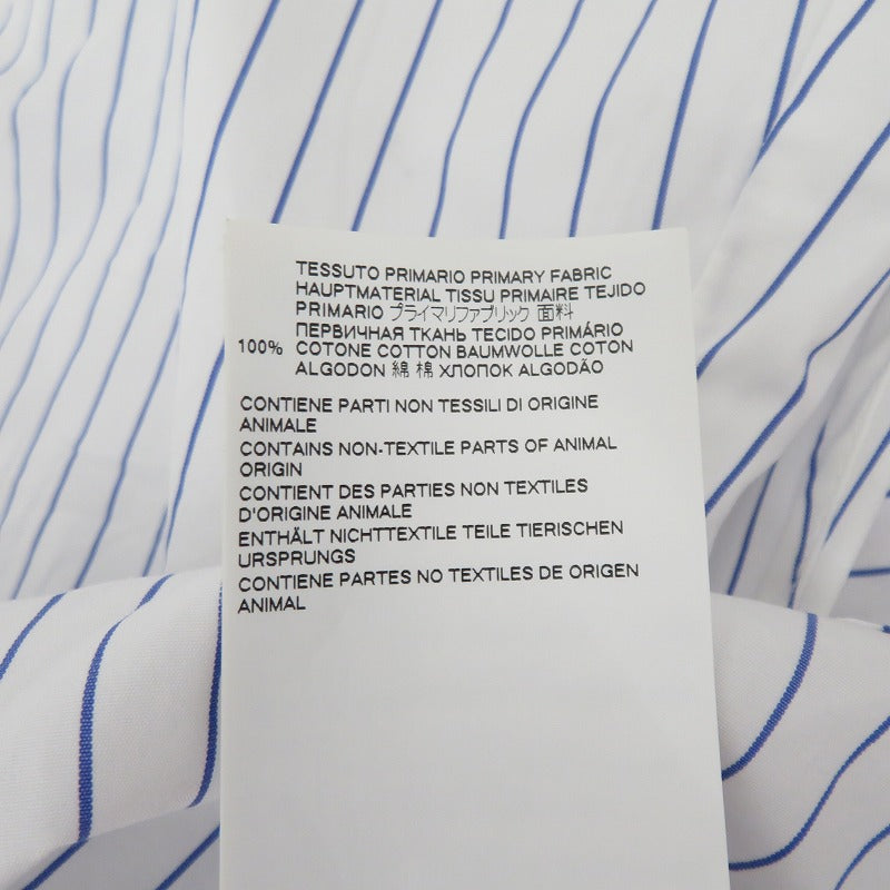 MM6(Maison Margiela) | エムエムシックスメゾンマルジェラ レイヤードストライプシャツ 20SS 長袖シャツ S53088 ホワイト サイズ：38【瀬戸大橋店】