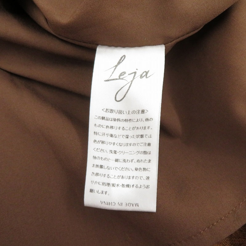 LEJA 2WAYオフショルダーパフスリーブマーメイドワンピース ワンピース LJES322242 ブラウン サイズ：L【瀬戸大橋店】