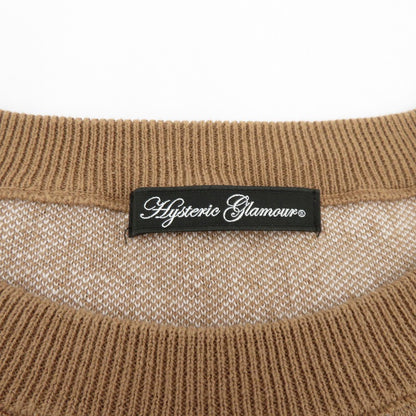 HYSTERIC GLAMOUR | ヒステリックグラマー HYS LOGO柄 ジャガードワンピース ワンピース 01211NO01 ブラウン サイズ：FreeSize【瀬戸大橋店】