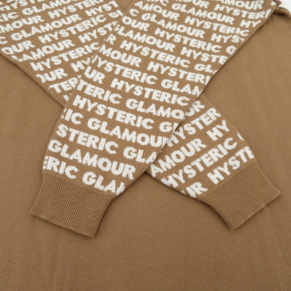 HYSTERIC GLAMOUR | ヒステリックグラマー HYS LOGO柄 ジャガードワンピース ワンピース 01211NO01 ブラウン サイズ：FreeSize【瀬戸大橋店】