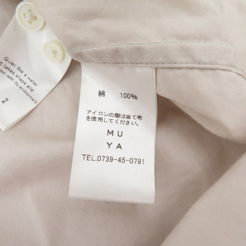 MUYA 長袖シャツ ベージュ サイズ：2【瀬戸大橋店】