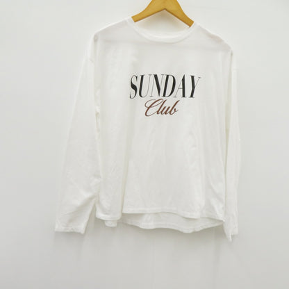 MICA&DEAL | マイカアンドディール ロゴ カットソー 長袖Ｔシャツ 012619022 ホワイト サイズ：FreeSize【瀬戸大橋店】