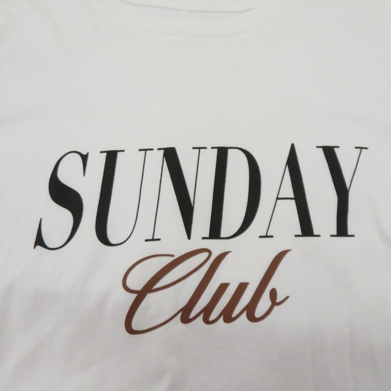 MICA&DEAL | マイカアンドディール ロゴ カットソー 長袖Ｔシャツ 012619022 ホワイト サイズ：FreeSize【瀬戸大橋店】