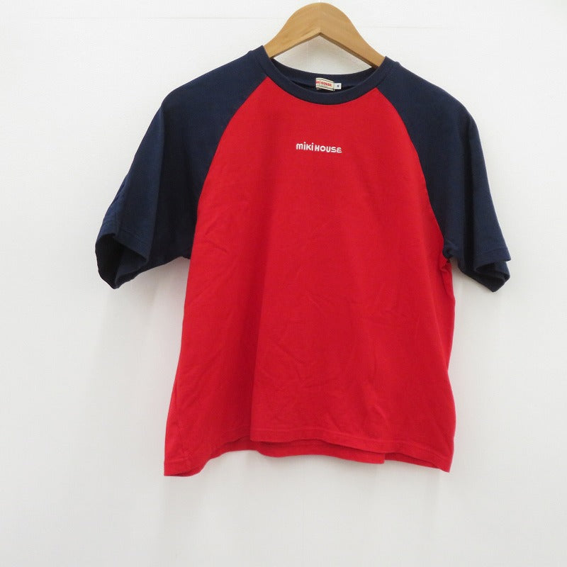 MIKI HOUSE バックロゴ 半袖Ｔシャツ 10-5279-497-31 ネイビー サイズ：S【瀬戸大橋店】
