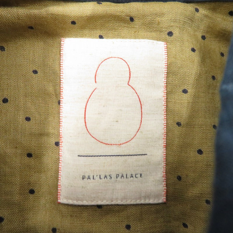 Pal'las Palace インディゴ ダブルブレストロングコート その他アウター ネイビー サイズ：3【瀬戸大橋店】