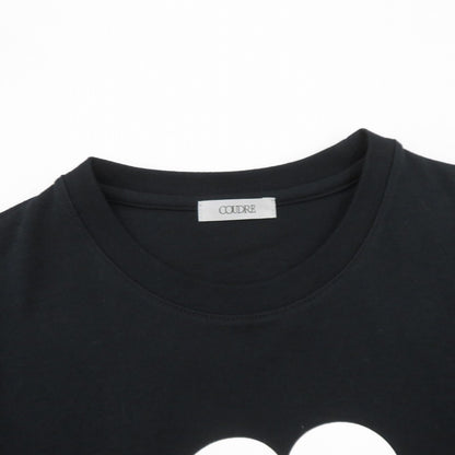 COUDRE ハートプリント 長袖Ｔシャツ CD-128 ブラック サイズ：不明【瀬戸大橋店】