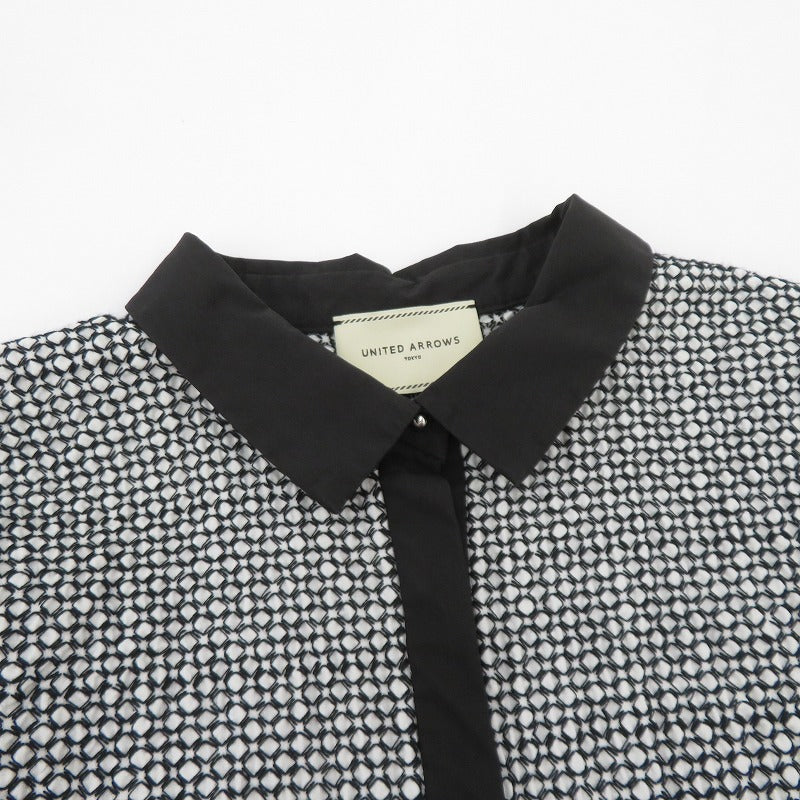 UNITED ARROWS | ユナイテッドアローズ エンブロイダリーコンビ ショートスリーブブラウス ブラウス 1516-162-1577 ホワイト サイズ：不明【瀬戸大橋店】