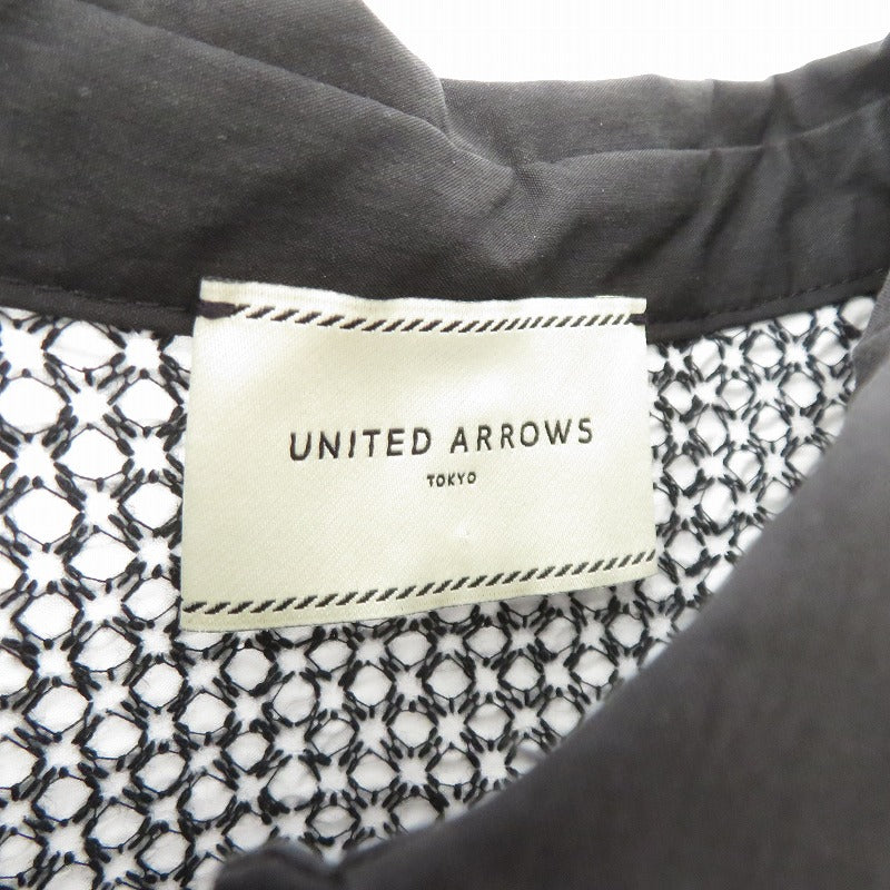 UNITED ARROWS | ユナイテッドアローズ エンブロイダリーコンビ ショートスリーブブラウス ブラウス 1516-162-1577 ホワイト サイズ：不明【瀬戸大橋店】