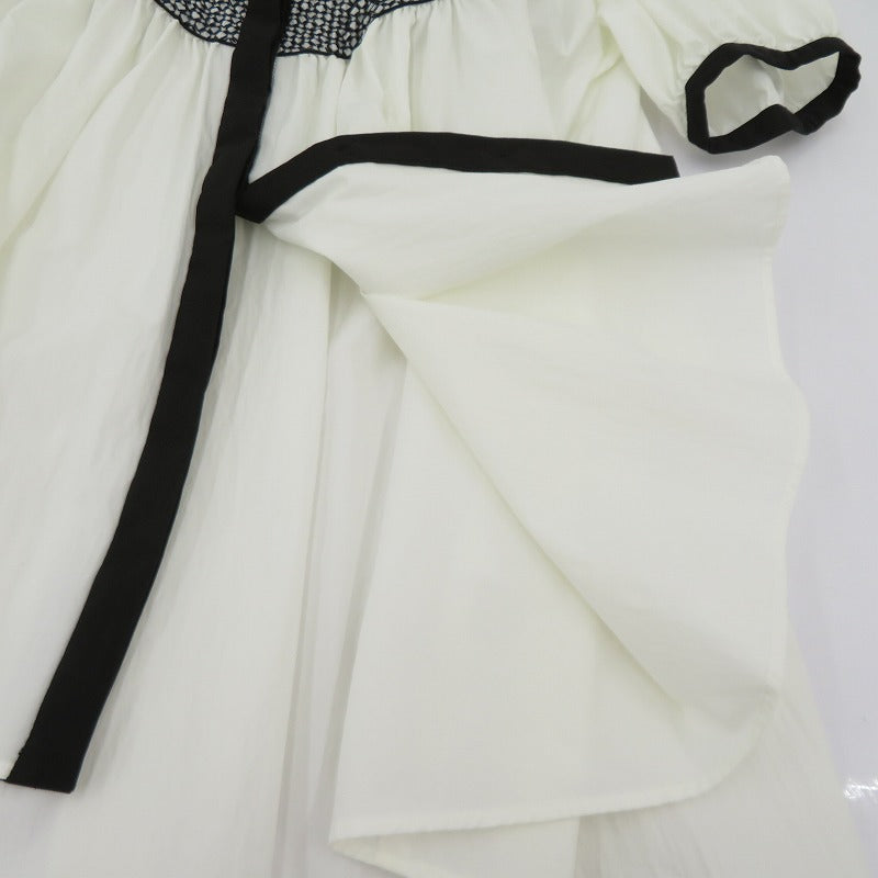 UNITED ARROWS | ユナイテッドアローズ エンブロイダリーコンビ ショートスリーブブラウス ブラウス 1516-162-1577 ホワイト サイズ：不明【瀬戸大橋店】