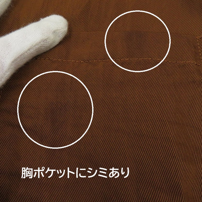 MACPHEE | マカフィー レーヨンナイロンカルゼ スキッパーシャツ 長袖シャツ 12-01-54-01331 ブラウン サイズ：36【瀬戸大橋店】