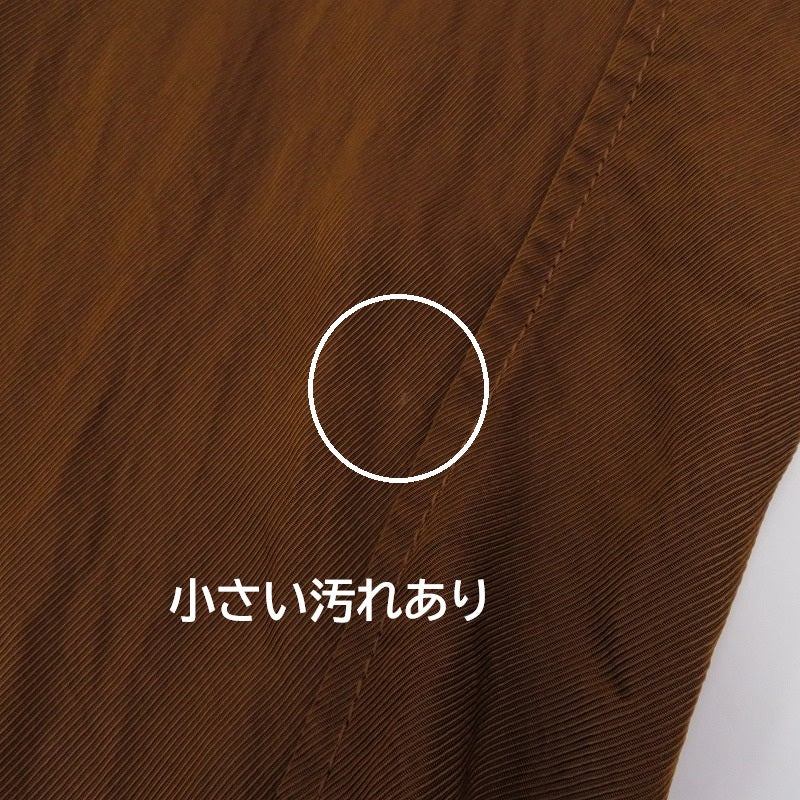 MACPHEE | マカフィー レーヨンナイロンカルゼ スキッパーシャツ 長袖シャツ 12-01-54-01331 ブラウン サイズ：36【瀬戸大橋店】