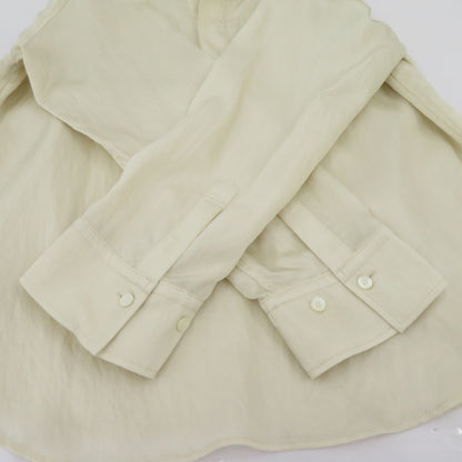 MACPHEE | マカフィー レーヨンナイロンカルゼ スキッパーシャツ 長袖シャツ 12-01-54-01331 ベージュ サイズ：36【瀬戸大橋店】