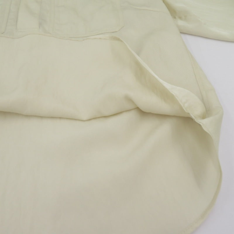 MACPHEE | マカフィー レーヨンナイロンカルゼ スキッパーシャツ 長袖シャツ 12-01-54-01331 ベージュ サイズ：36【瀬戸大橋店】