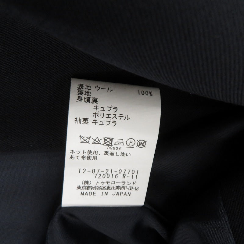MACPHEE | マカフィー ウールギャバジン ダブルブレストジャケット その他アウター 12-07-21-07701 ネイビー サイズ：34【瀬戸大橋店】