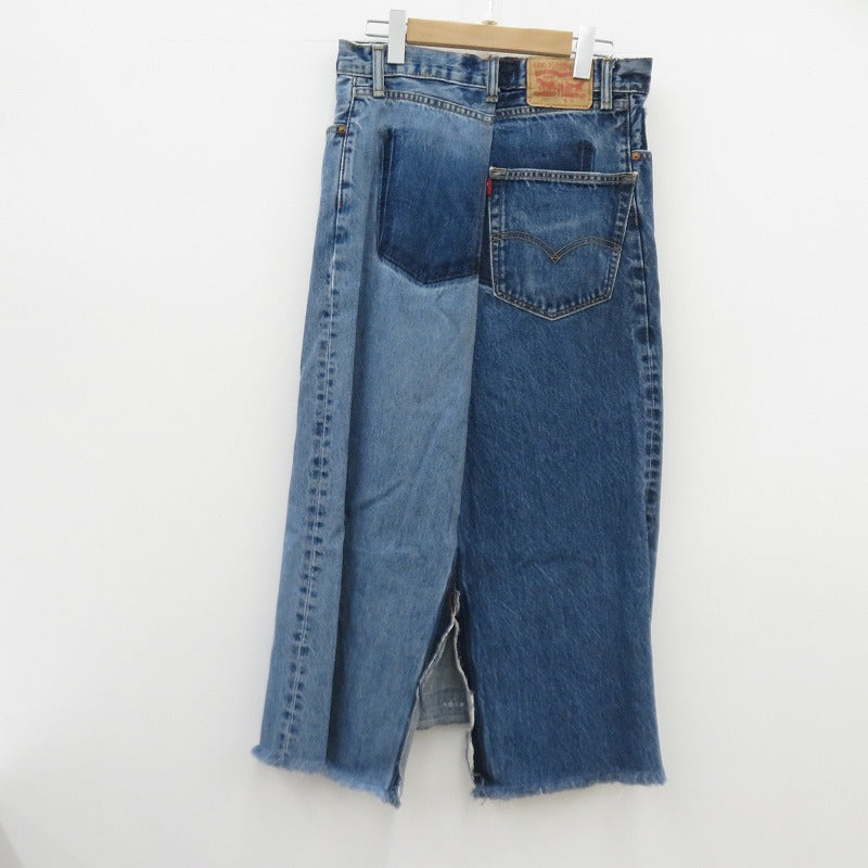 Re Fiina ×Levi's リメイクデニムスカート スカート ブルー サイズ：38【瀬戸大橋店】
