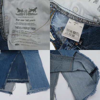 Re Fiina ×Levi's リメイクデニムスカート スカート ブルー サイズ：38【瀬戸大橋店】