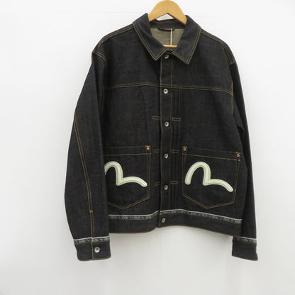 EVISU | エヴィス ロゴ/カモメ刺繍 ジャケット デニム 2ESHTM6DJ1001 ブルー サイズ：XL【瀬戸大橋店】