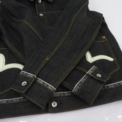 EVISU | エヴィス ロゴ/カモメ刺繍 ジャケット デニム 2ESHTM6DJ1001 ブルー サイズ：XL【瀬戸大橋店】