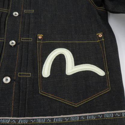 EVISU | エヴィス ロゴ/カモメ刺繍 ジャケット デニム 2ESHTM6DJ1001 ブルー サイズ：XL【瀬戸大橋店】